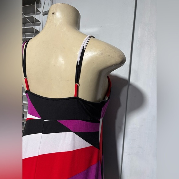 Allen B. By Allen Schwartz Pink and Red Maxi Dress - Picture 6 of 8